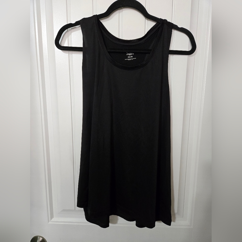 Women's Black Athletic Works Racer Back Workout Tank Top